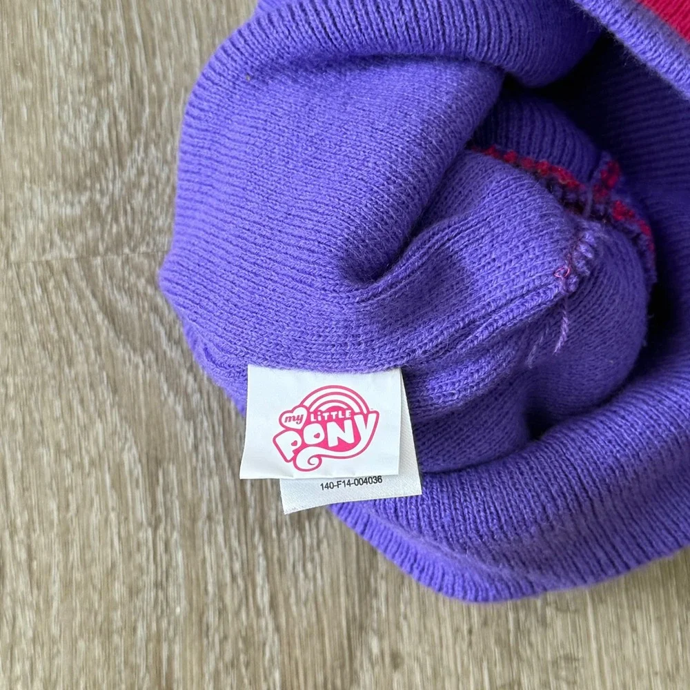 My Little Pony Best Friends Pink Pom Winter Beanie Hat Hasbro 2014 Girls OSFM